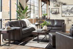 Morelos Gray Leather Chair