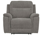 Mouttrie Smoke Fabric Power Recliner