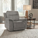 Mouttrie Smoke Fabric Power Recliner