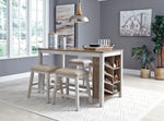 Skempton 2 Grayish White Wood Stools