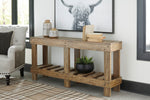 Susandeer Brown Wood Console Sofa Table