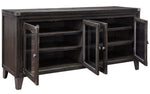 Todoe Gray Wood Extra Large TV Stand