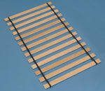 Framer Brown Wood Twin Roll Slats