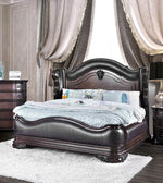 Arcturus Brown Wood King Bed (Oversized)