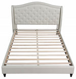 Sophie Grey Fabric Tufted Cal King Bed