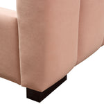 Venus Blush Pink Velvet Tufted King Bed (Oversized)