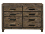 Woodmont Rustic Golden Brown Wood 8-Drawer Dresser