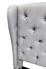 Yvette Grey Fabric Tufted Cal King Bed