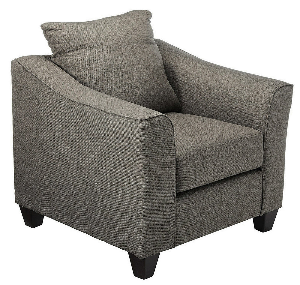 Salizar Grey Linen-Like Fabric Chair