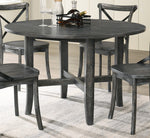 Kendric Rustic Gray Wood Round Dining Table