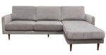 Kelsey Grey Fabric Reversible Sectional (Oversized)