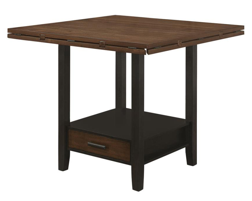 Sanford Cinnamon/Espresso Extendable Counter Height Table