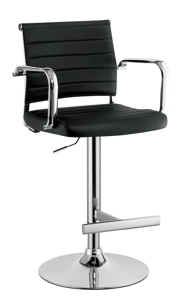 Sedona Black Leatherette/Metal Bar Stool