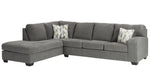 Dalhart 2-Pc Charcoal LAF Sectional (Oversized)