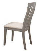 Nogales 2 Coastal Grey Wood/Fabric Side Chairs