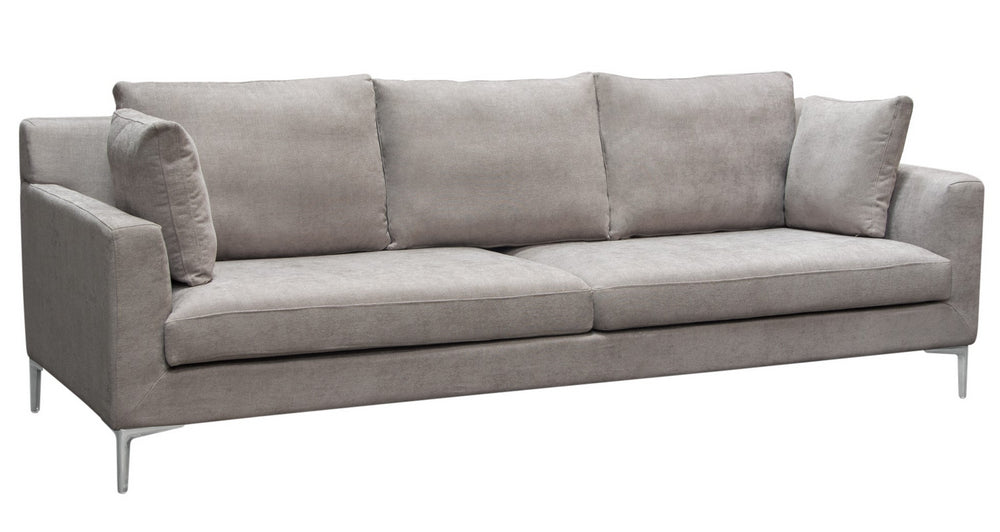 Seattle Grey Fabric 2-Seat Sofa (Oversized)