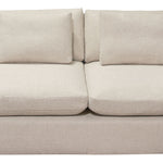 Arcadia 3-Pc Cream Fabric Sectional Sofa