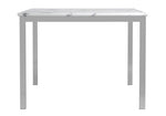 Athena Rectangular Dining Table with Faux Marble Top