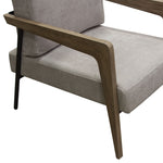 Blair Grey Fabric Accent Chair