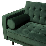 Juniper Hunter Green Velvet Tufted Sofa