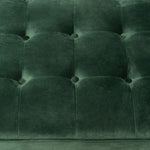 Juniper Hunter Green Velvet Tufted Sofa