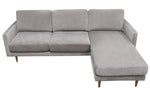 Kelsey Grey Fabric Reversible Sectional (Oversized)