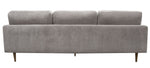 Kelsey Grey Fabric Reversible Sectional (Oversized)