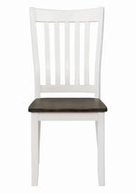 Kingman 2 Espresso/White Wood Side Chairs