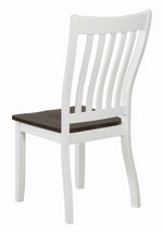 Kingman 2 Espresso/White Wood Side Chairs