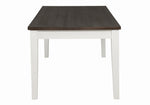 Kingman 5-Pc Espresso/White Wood Dining Table Set