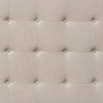 Madison Ave Sand Plush Fabric Queen Bed