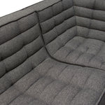 Marshall 3-Pc Grey Fabric Modular Sectional Sofa