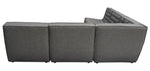 Marshall 5-Pc Grey Fabric Modular Sectional Sofa