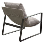 Miller Grey Fabric Sling Accent Chair