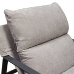 Miller Grey Fabric Sling Accent Chair