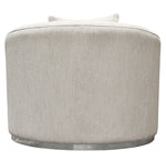 Raven Light Cream Fabric Contoured Chair