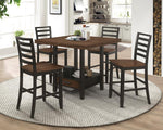 Sanford Cinnamon/Espresso Extendable Counter Height Table