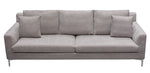 Seattle Grey Fabric 2-Seat Sofa (Oversized)