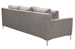 Seattle Grey Fabric 2-Seat Sofa (Oversized)