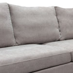 Seattle Grey Fabric 2-Seat Sofa (Oversized)