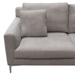 Seattle Grey Fabric Loveseat