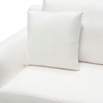 Seattle White Linen Loveseat