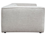 Vice Barley Plush Textured Fabric Modular 2-Seat Sofa