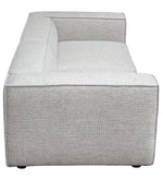 Vice Barley Plush Textured Fabric Modular 2-Seat Sofa