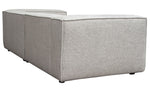 Vice Barley Plush Textured Fabric Modular 2-Seat Sofa