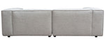 Vice Barley Plush Textured Fabric Modular 2-Seat Sofa