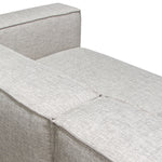 Vice Barley Plush Textured Fabric Modular 2-Seat Sofa