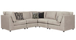 Kellway 5-Pc Bisque Fabric Sectional Sofa