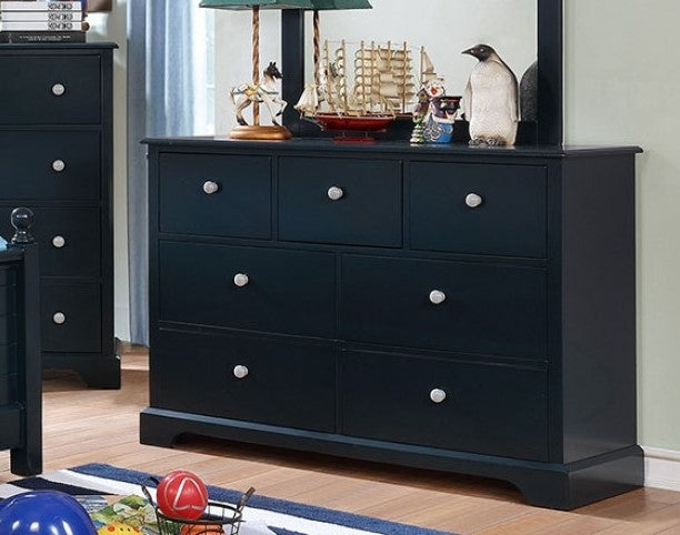 Diane Blue Solid Wood Dresser