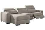 Mabton 3-Pc LAF Power Recliner Sectional